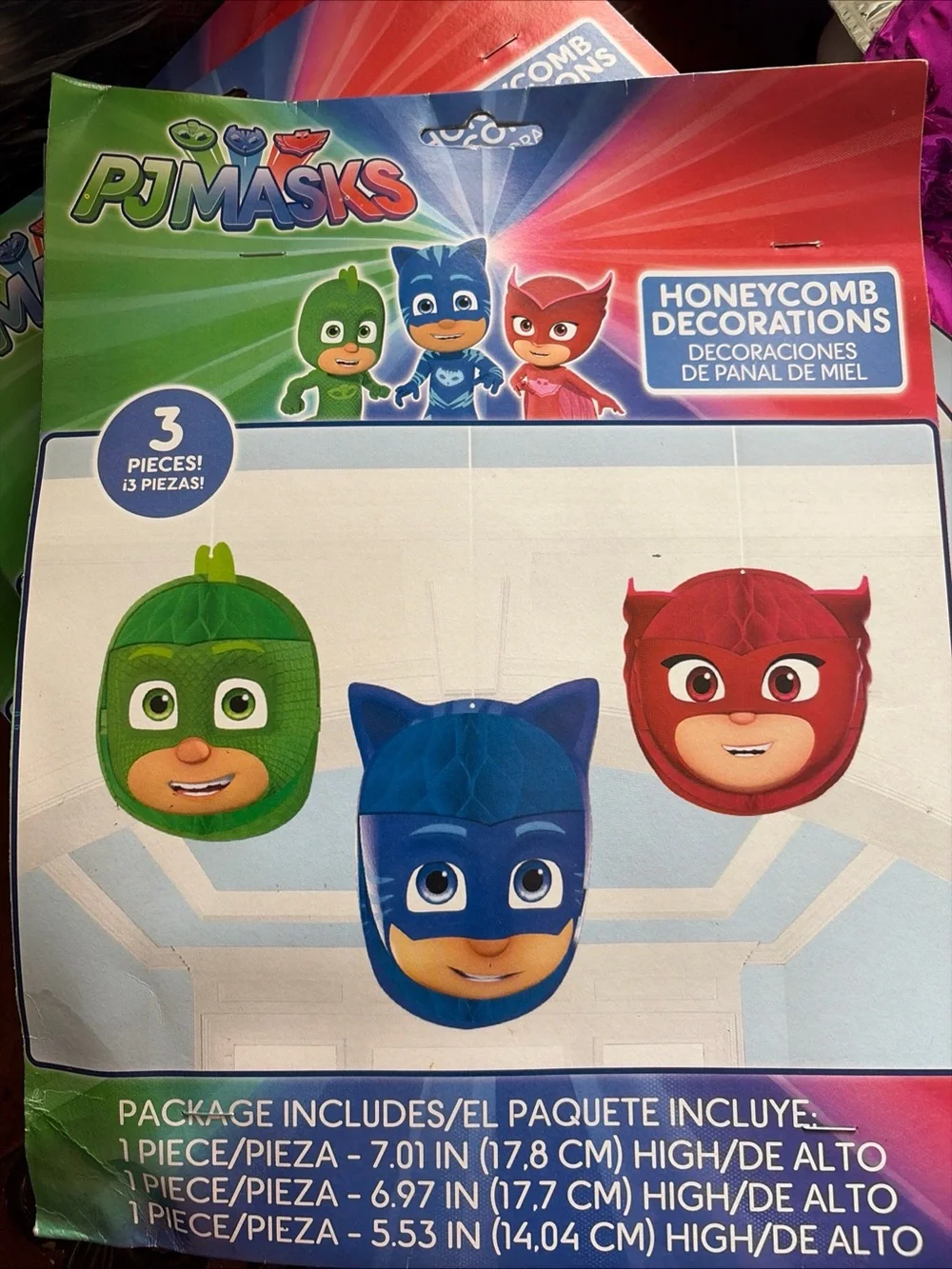 2 for $10 Honeycomb Party Decorations - Red, Blue & Green